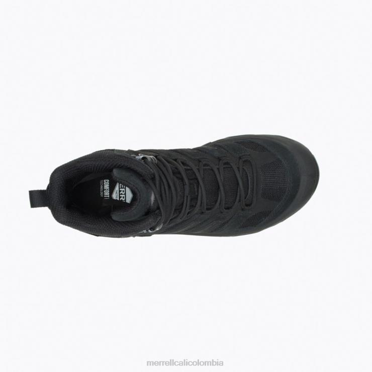 82LP6441 negro hombres Merrell Bota impermeable strongfield tactical 6 (j099301) zapatos