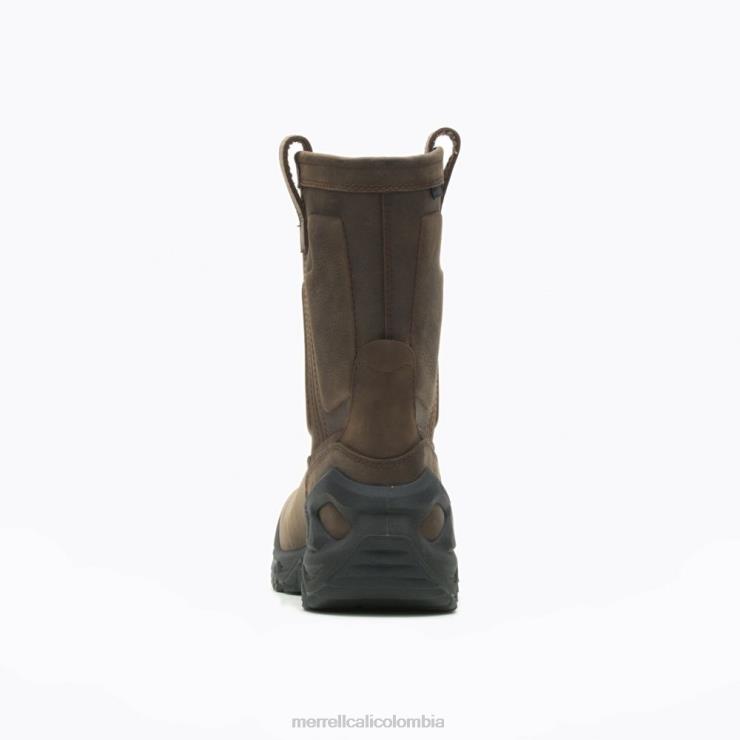 82LP6452 Café exprés hombres Merrell Bota de trabajo impermeable con puntera de cuero Strongfield (j099315) zapatos