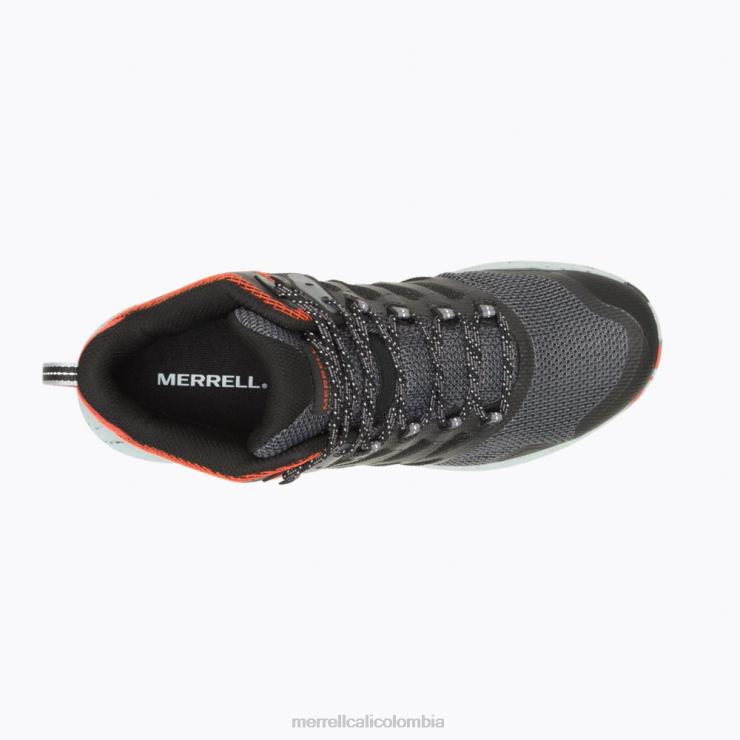 82LP642 negro/mandarina hombres Merrell nova 3 mid gore-tex (j067615) zapatos