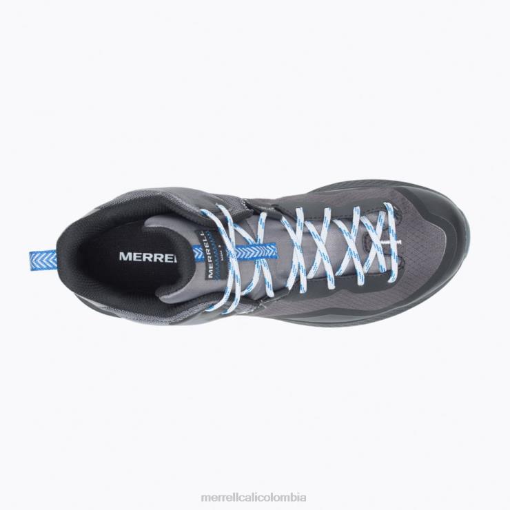 82LP680 roca/azul hombres Merrell mqm 3 mid gore-tex (j135573) zapatos