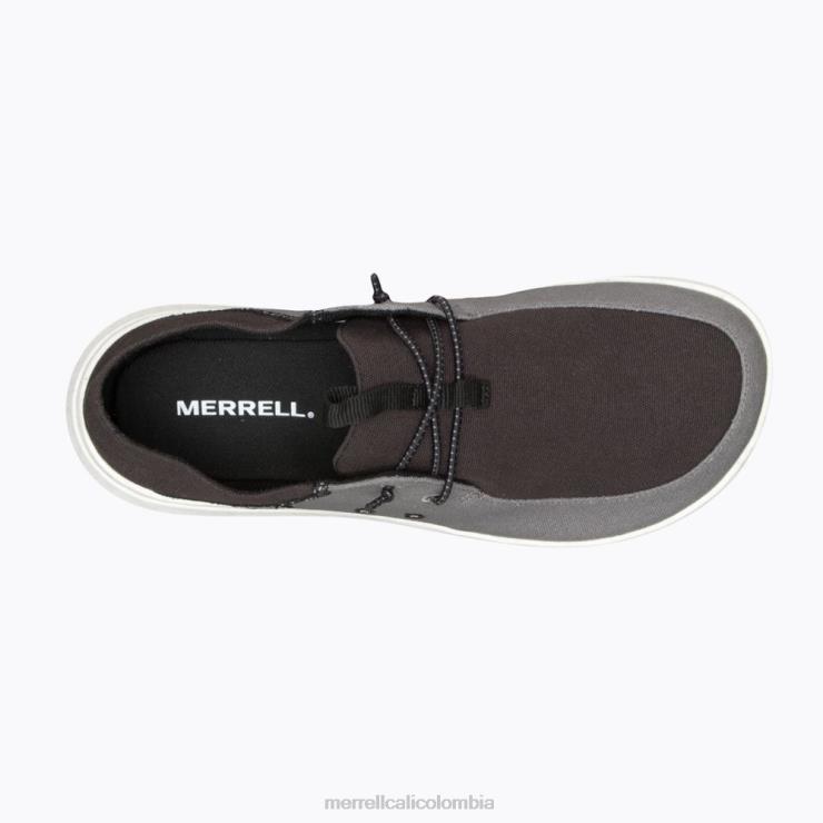 82LP6773 negro/carbón hombres Merrell cabaña moc 2 lienzo (j004891) zapatos