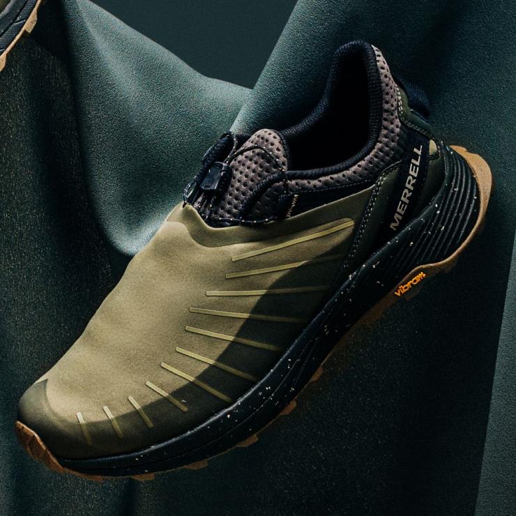 82LP649 aceituna hombres Merrell Zapatilla deportiva con escudo de encaje Embarque (j004327) zapatos