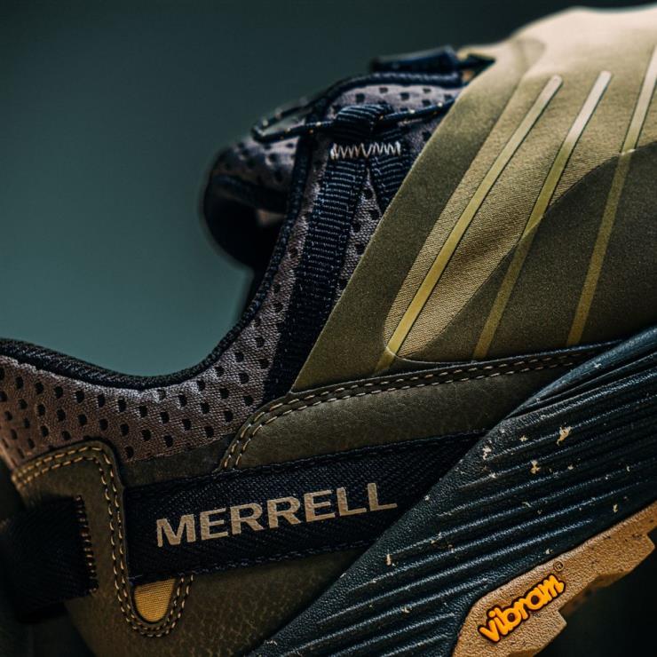 82LP649 aceituna hombres Merrell Zapatilla deportiva con escudo de encaje Embarque (j004327) zapatos