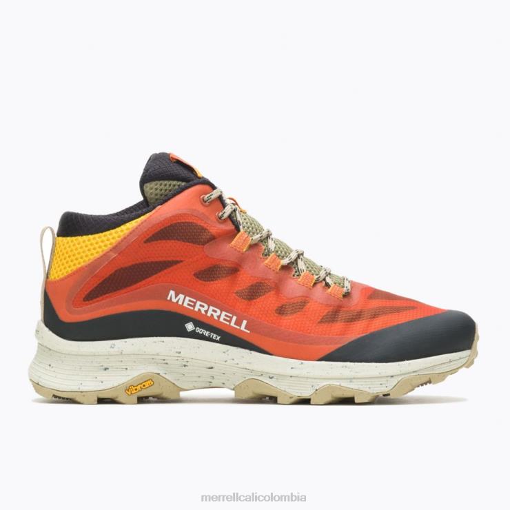 82LP6188 arcilla hombres Merrell velocidad de moab mid gore-tex (j067229) zapatos