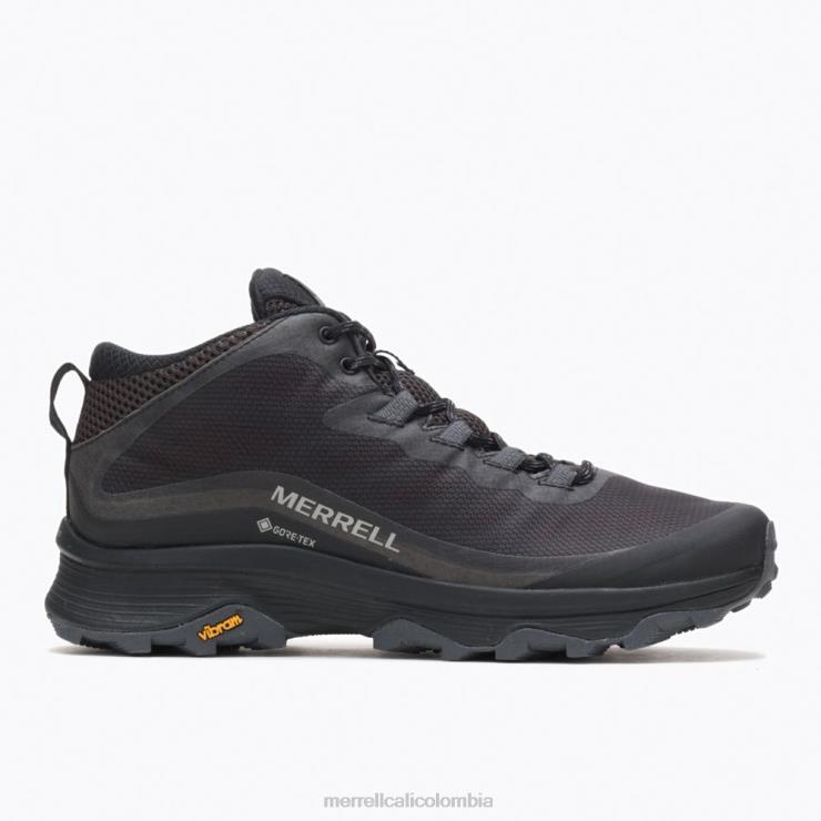 82LP6190 negro/asfalto hombres Merrell velocidad de moab mid gore-tex (j067075) zapatos