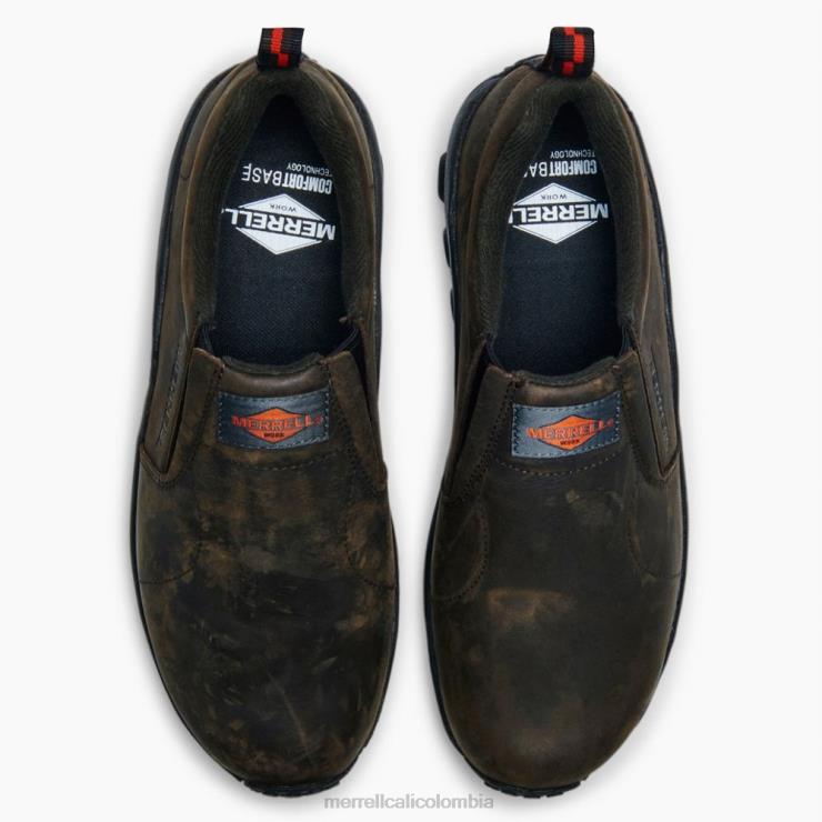82LP6340 Café exprés hombres Merrell Zapato de trabajo Jungle Moc Leather Sr (j099323) zapatos