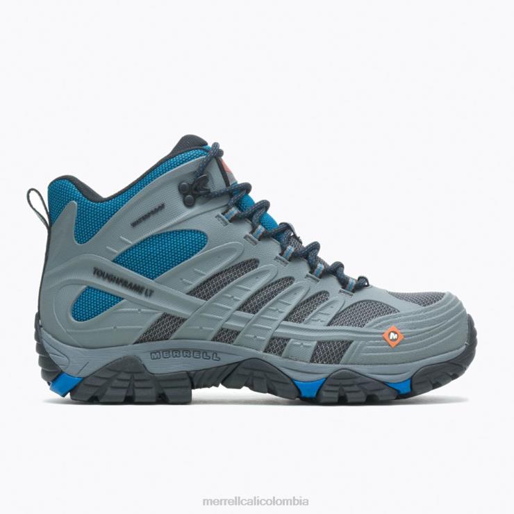 82LP6343 Castillo de roca hombres Merrell Moab speed mid impermeable fibra de carbono ancho ancho (j099431w) zapatos
