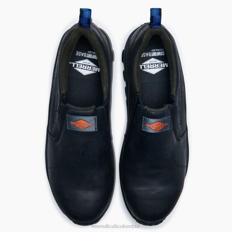 82LP6345 negro hombres Merrell Zapato de trabajo con puntera de cuero tipo mocasín Jungle (j099317) zapatos