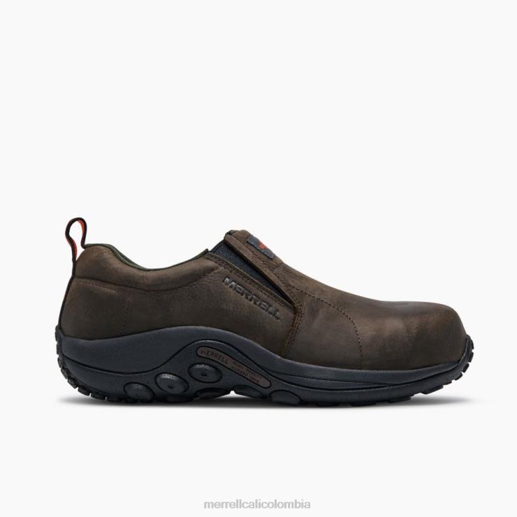 82LP6346 Café exprés hombres Merrell Zapato de trabajo con puntera de cuero tipo mocasín Jungle (j099319) zapatos