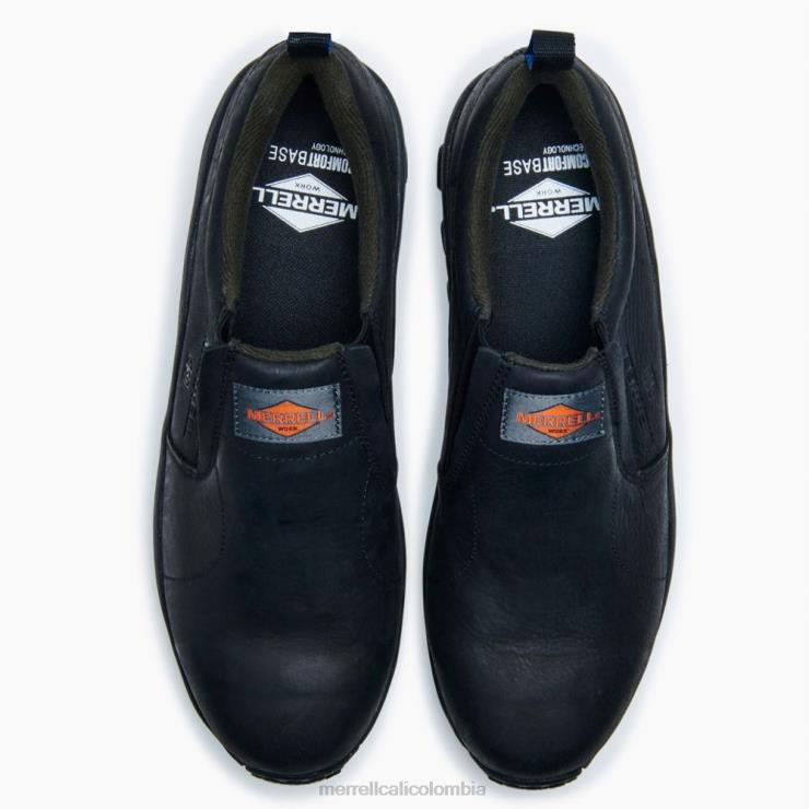 82LP6453 negro hombres Merrell Zapato de trabajo Jungle Moc Leather Comp Toe SD+ ancho ancho (j099379w) zapatos