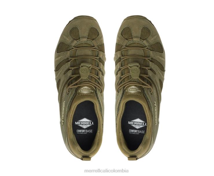 82LP6481 oliva oscuro hombres Merrell cham 8 estiramiento táctico (j099409) zapatos