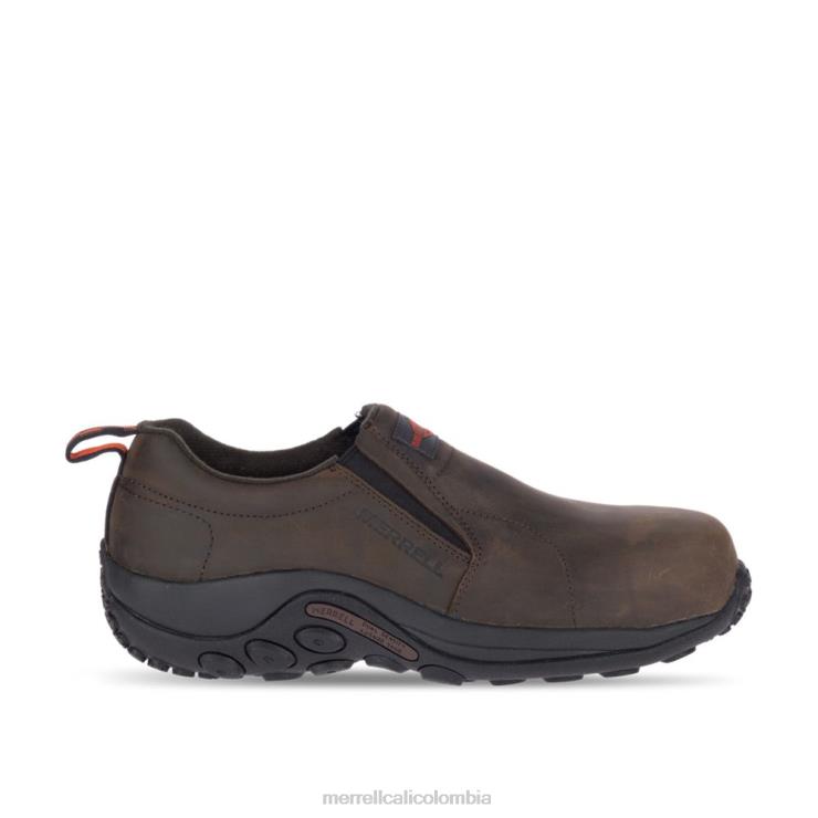 82LP6487 Café exprés hombres Merrell Zapato de trabajo con puntera de cuero Jungle Moc Comp de ancho ancho (j099319w) zapatos