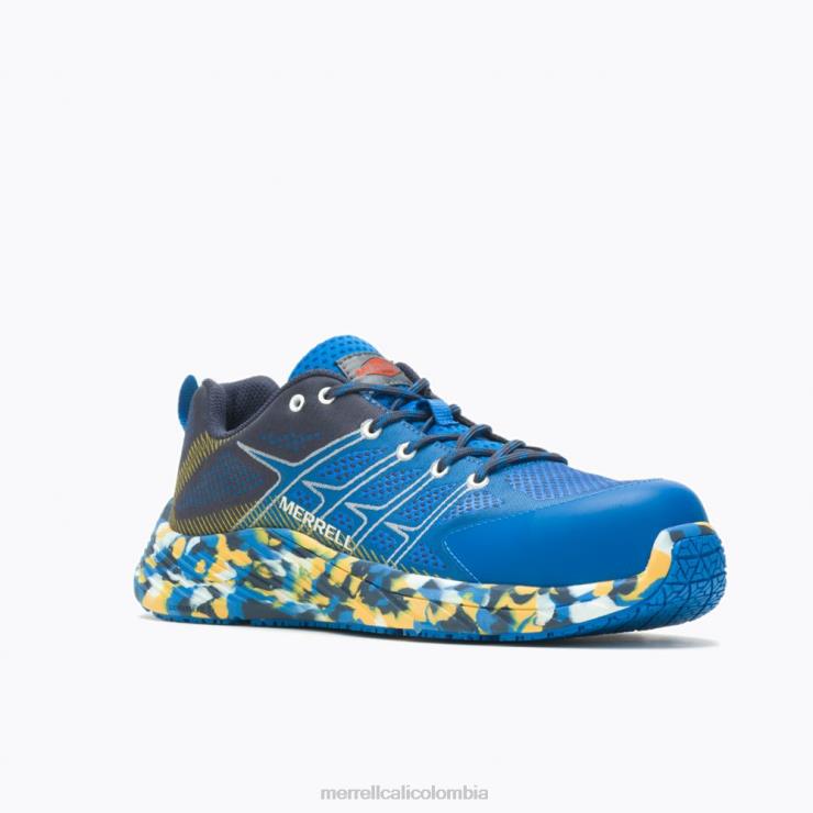 82LP6511 azul hombres Merrell fibra de carbono vuelo moab (j005233) zapatos