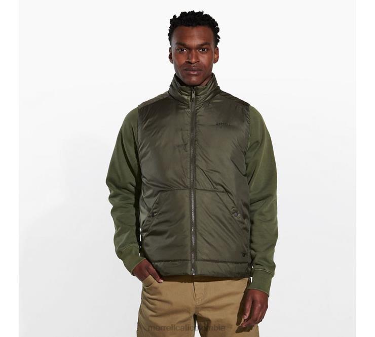 82LP6590 aceituna polvorienta hombres Merrell chaleco aislante geotex (jms26416-326) ropa