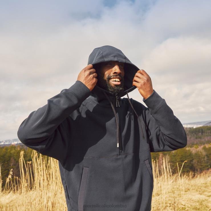82LP6162 negro hombres Merrell sudadera con capucha impulso (jms26762-010) ropa