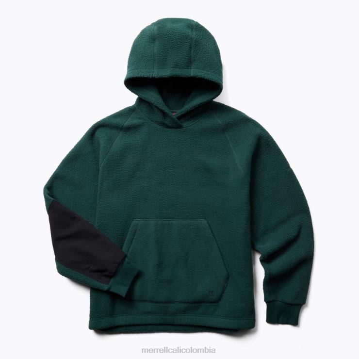 82LP6543 musgo marino hombres Merrell sudadera con capucha sherpa (jmf26573-325) ropa