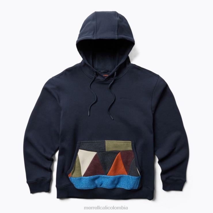 82LP6558 Armada hombres Merrell sudadera con capucha de chatarra (jms26641-353) ropa