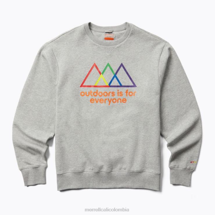 82LP6748 gris jaspeado hombres Merrell sudadera con cuello redondo al aire libre es para todos (jms26875-050) ropa