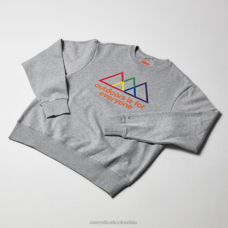 82LP6748 gris jaspeado hombres Merrell sudadera con cuello redondo al aire libre es para todos (jms26875-050) ropa