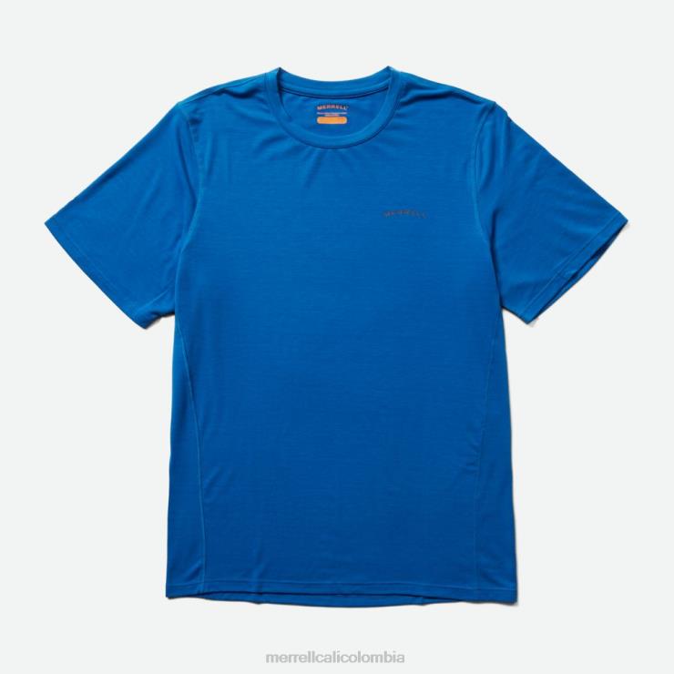 82LP6152 azul hombres Merrell Camiseta de uso diario con tencel (jms26443-352) ropa