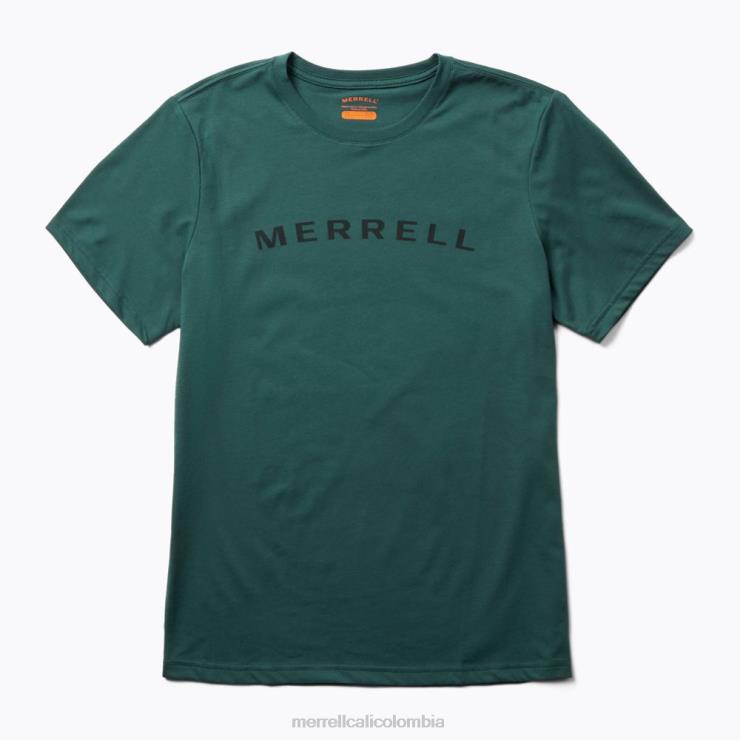 82LP6585 musgo marino hombres Merrell camiseta de manga corta con marca denominativa (jms26332-325) ropa
