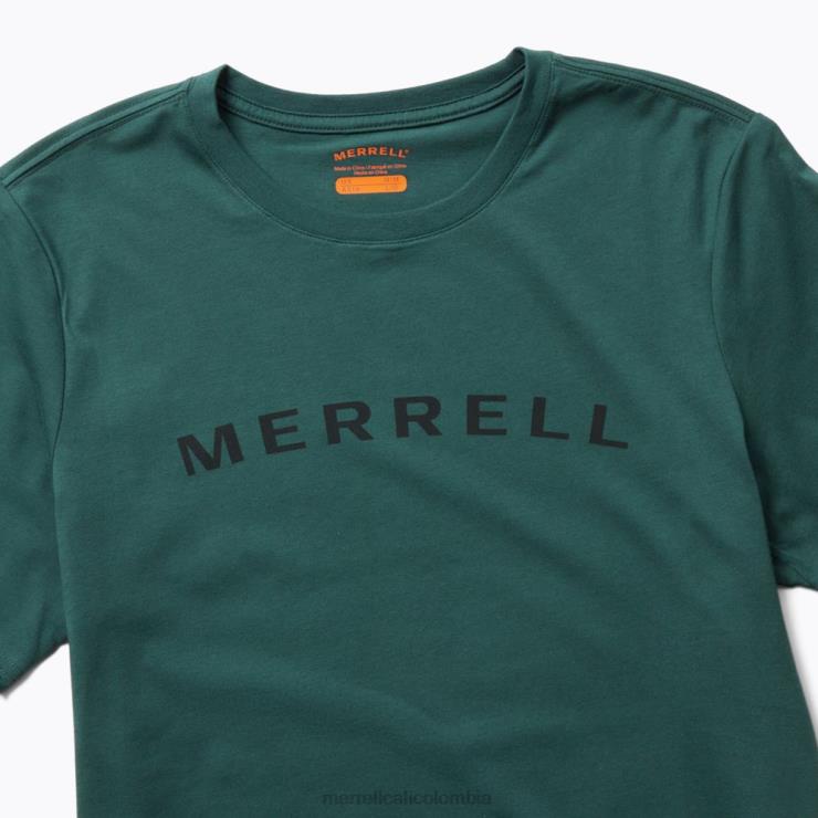 82LP6585 musgo marino hombres Merrell camiseta de manga corta con marca denominativa (jms26332-325) ropa