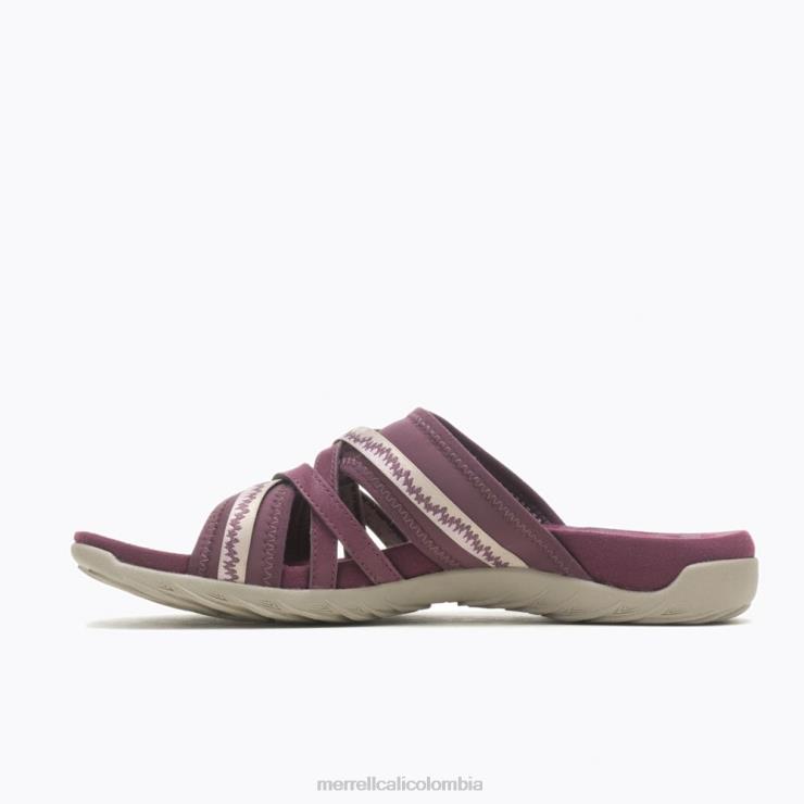 82LP6951 borgoña mujer Merrell diapositiva cush terran 3 (j005674) zapatos