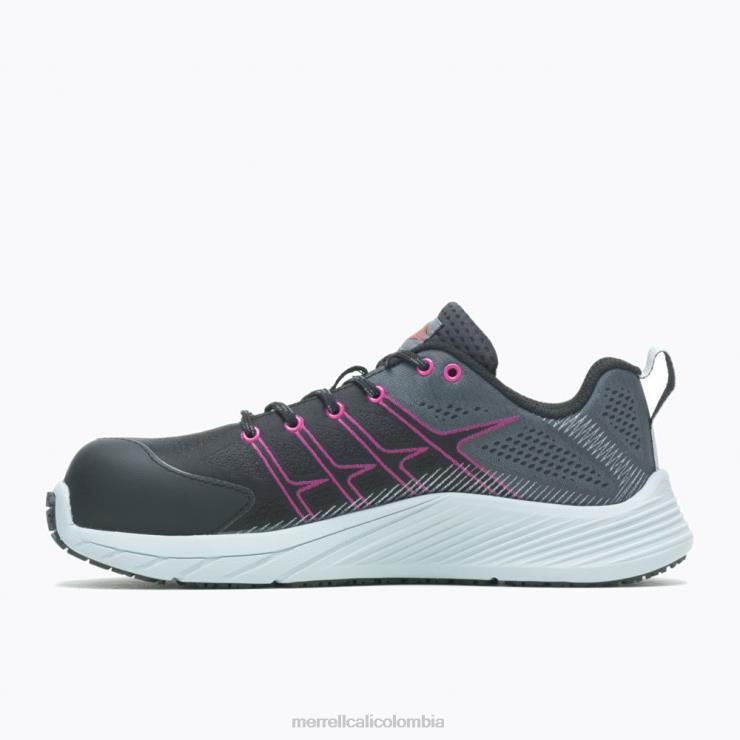 82LP61237 negro/fucsia mujer Merrell fibra de carbono vuelo moab (j005174) zapatos