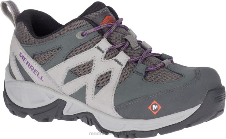 82LP61197 carbón mujer Merrell zapato de trabajo con punta de aleación tipo sirena (j099324) zapatos