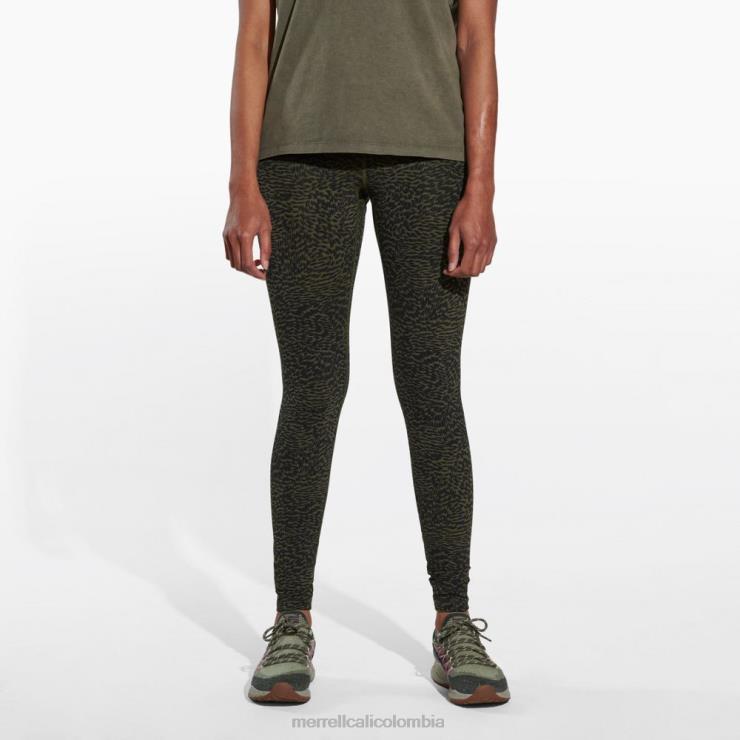 82LP61022 mini estampado de camuflaje verde oliva polvoriento mujer Merrell alguna vez te mueves con fuerza (jws25945-323) ropa