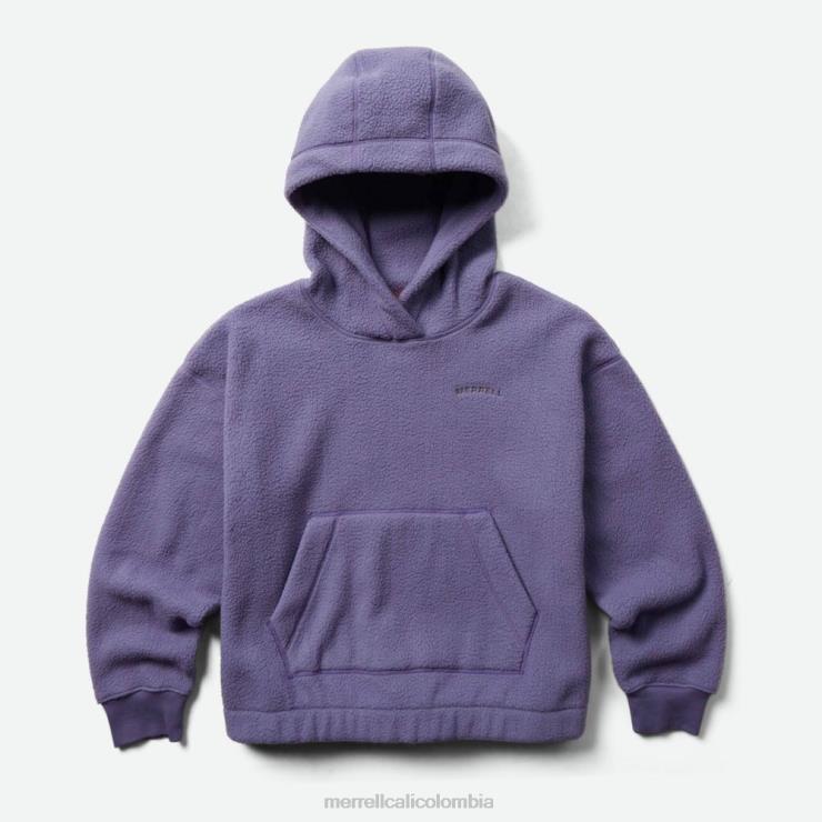 82LP61015 garza mujer Merrell sudadera con capucha sherpa (jwf26552-488) ropa