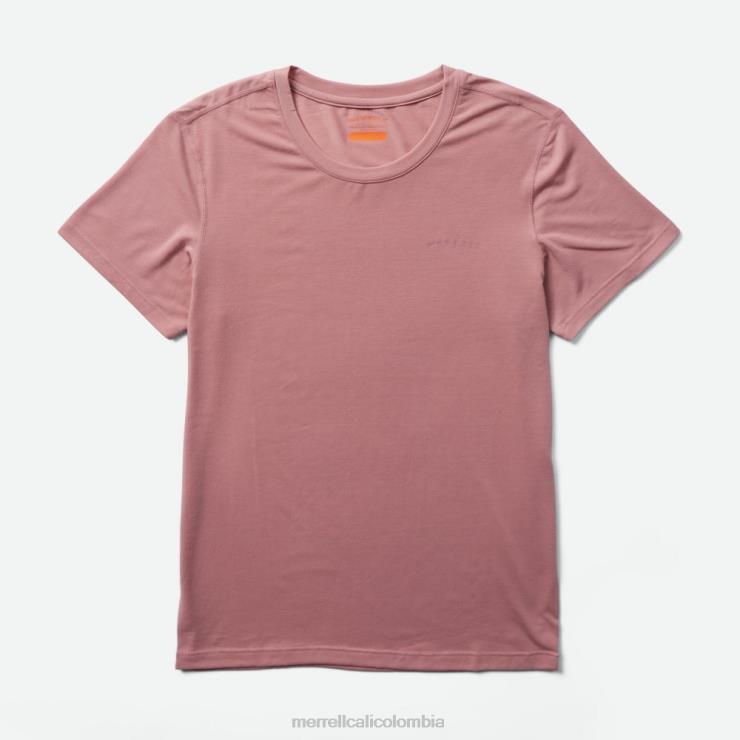 82LP6997 rosa ceniza mujer Merrell Camiseta de uso diario con tencel (jws26442-627) ropa