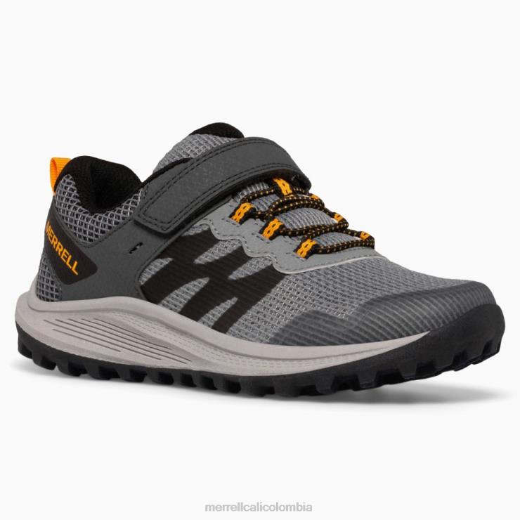 82LP61356 gris/naranja niños Merrell zapatilla nova 3 (mk266785) zapatos
