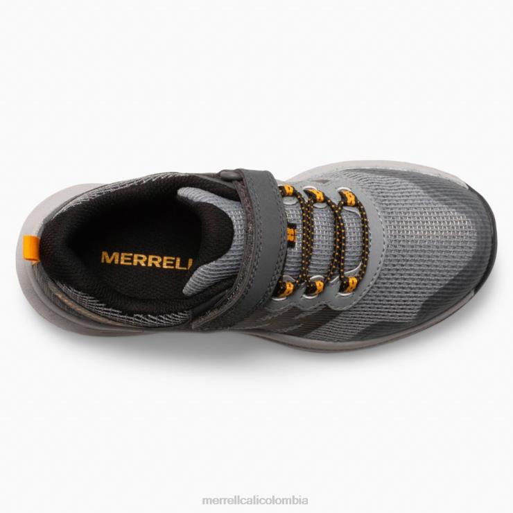 82LP61356 gris/naranja niños Merrell zapatilla nova 3 (mk266785) zapatos