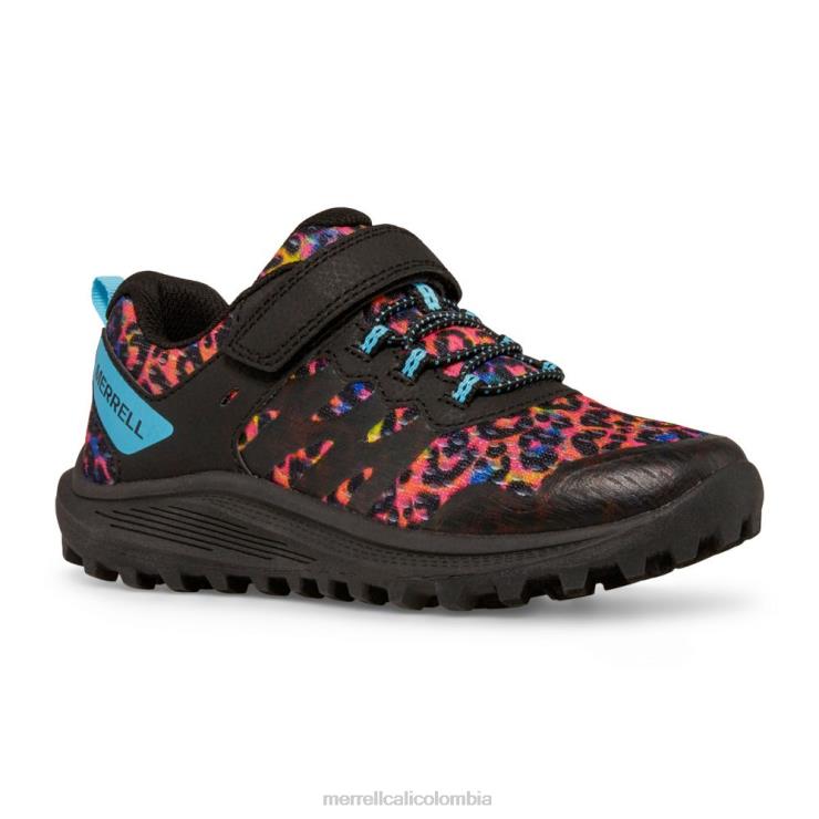 82LP61359 leopardo arcoiris niños Merrell zapatilla nova 3 (mk166788) zapatos