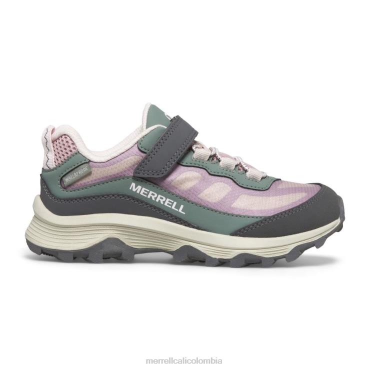 82LP61361 rosa polvoriento/oliva niños Merrell Moab velocidad baja aire acondicionado impermeable (mk167235) zapatos