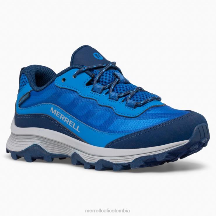 82LP61374 azul niños Merrell Moab velocidad baja impermeable (mk265940) zapatos