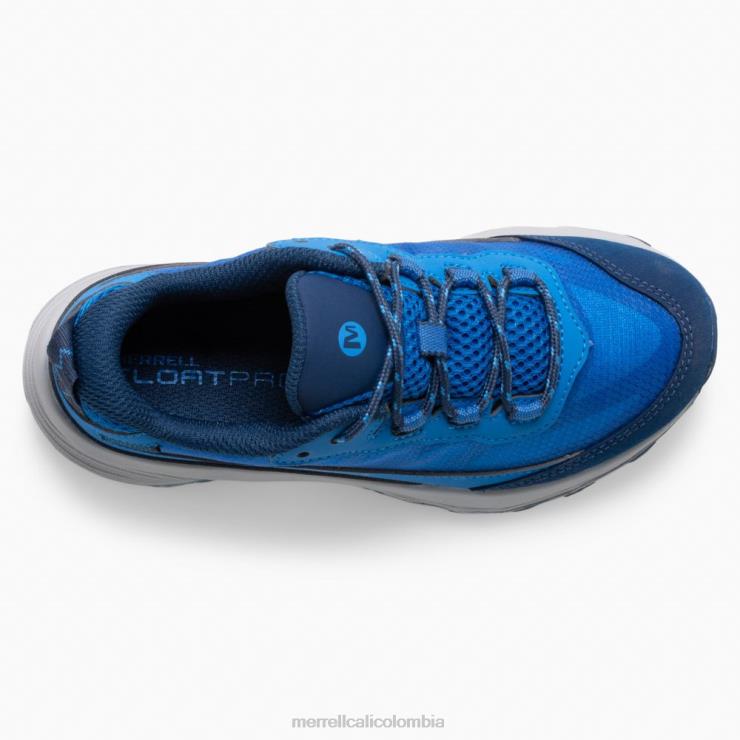 82LP61374 azul niños Merrell Moab velocidad baja impermeable (mk265940) zapatos