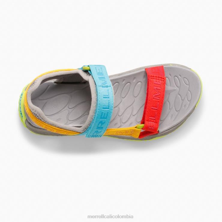 82LP61400 logotipo gris/multicolor niños Merrell sandalia web kahuna (mk265674k) zapatos