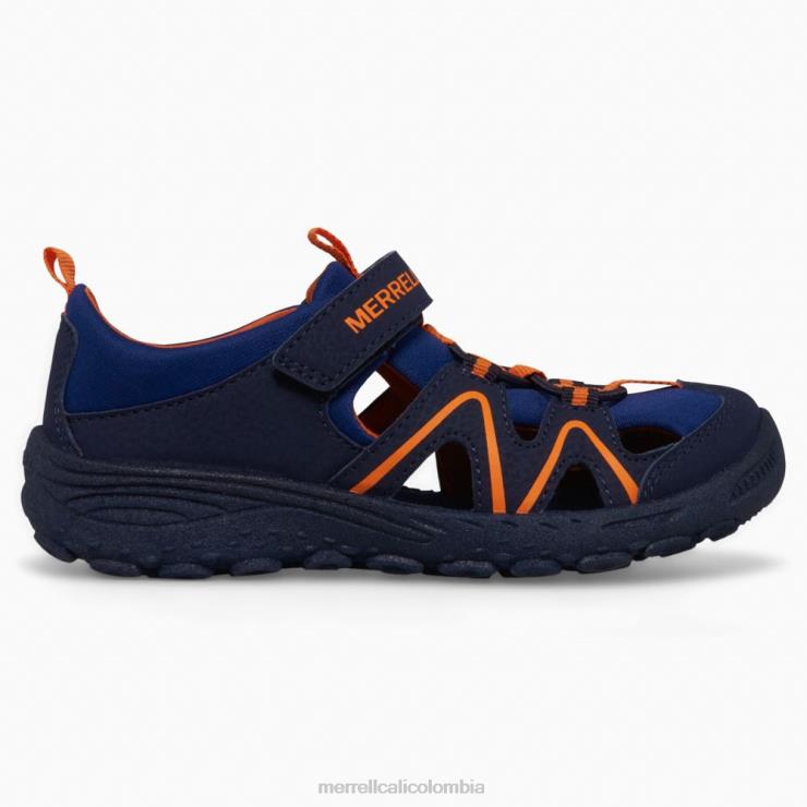 82LP61410 azul marino/naranja niños Merrell explorador hidráulico (mk266963) zapatos