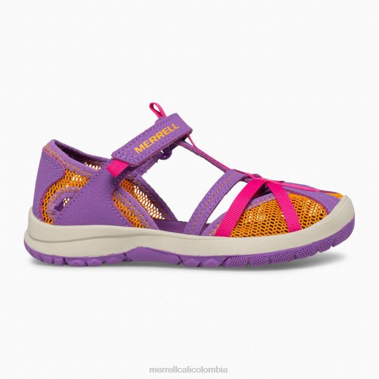 82LP61415 morado/naranja niños Merrell sandalia libélula (mk165698k) zapatos