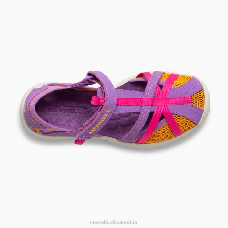 82LP61415 morado/naranja niños Merrell sandalia libélula (mk165698k) zapatos