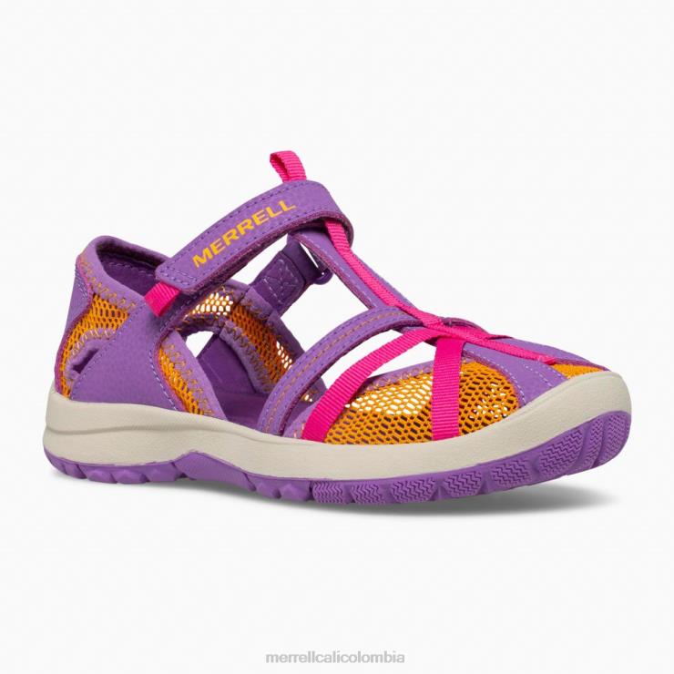 82LP61415 morado/naranja niños Merrell sandalia libélula (mk165698k) zapatos