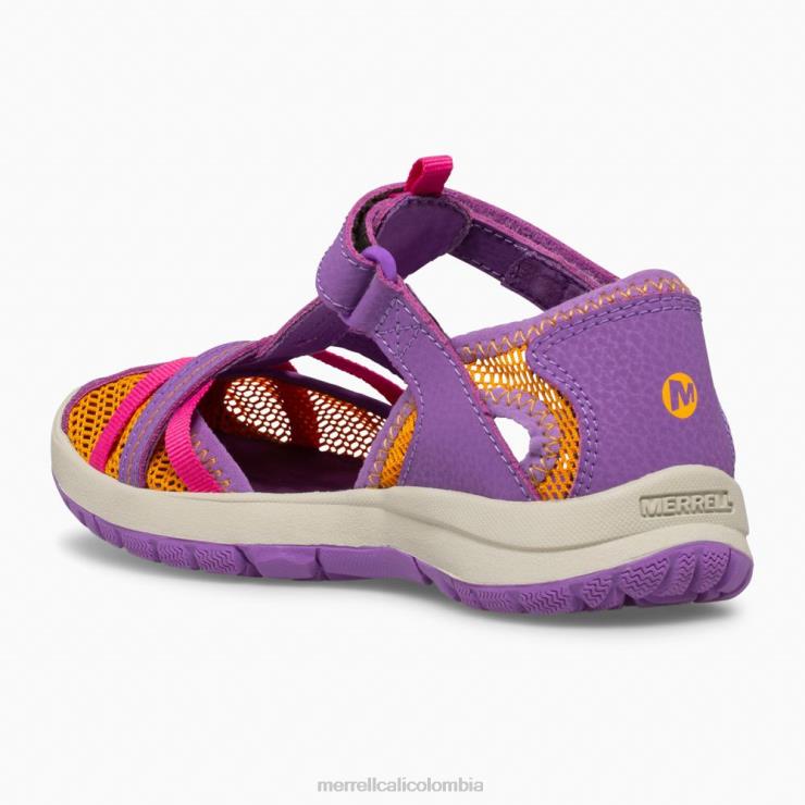 82LP61415 morado/naranja niños Merrell sandalia libélula (mk165698k) zapatos