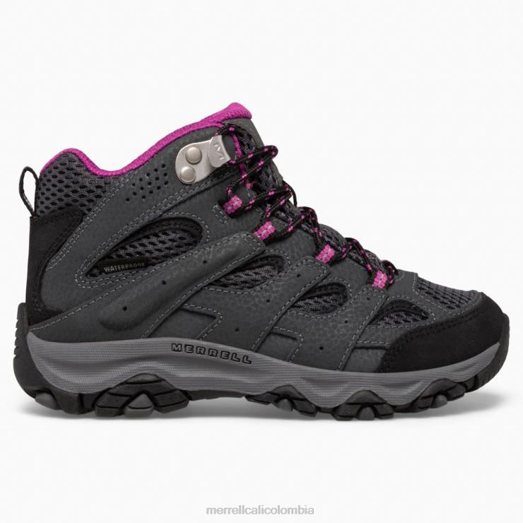 82LP61433 granito/baya niños Merrell Bota impermeable moab 3 media (mk165703) zapatos
