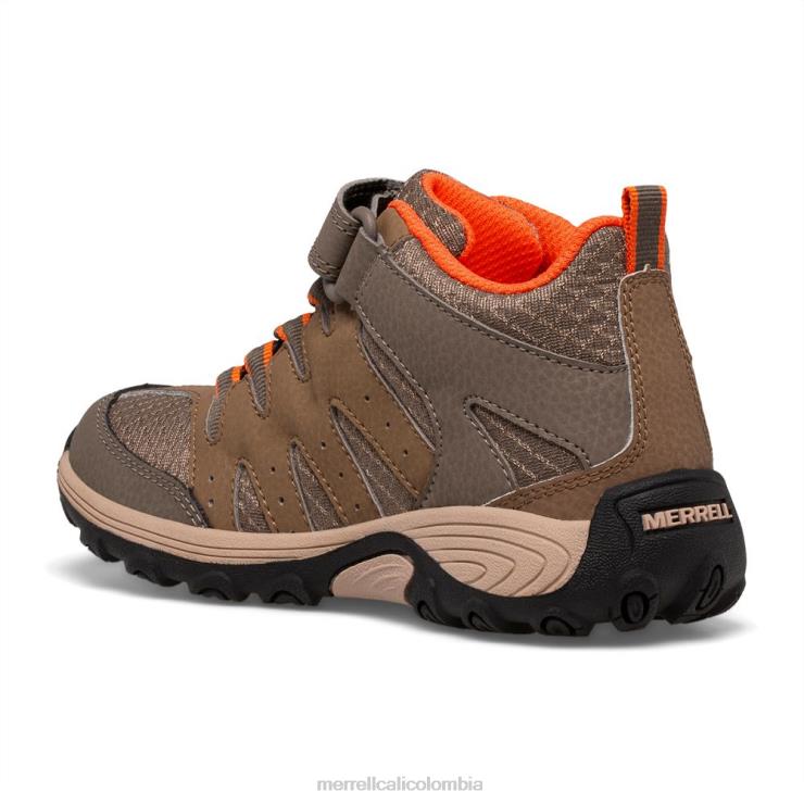 82LP61452 humo de pólvora/arcilla niños Merrell Bota Outback Mid 2 (mk266230) zapatos