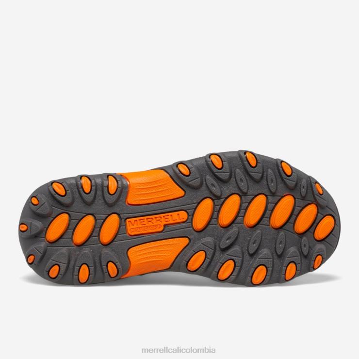 82LP61462 humo de pólvora / naranja niños Merrell zapato cazador de senderos (my57109) zapatos