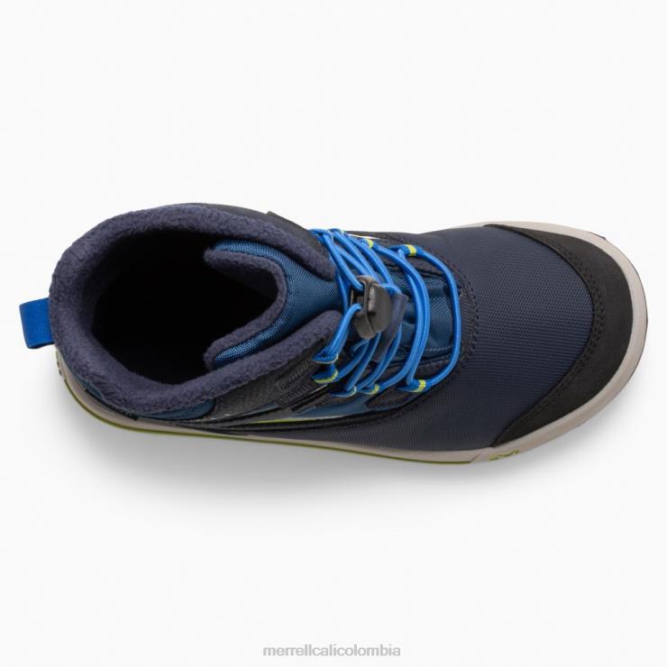 82LP61479 azul marino/cidra niños Merrell Bota banco de nieve 3.0 (mk266222k) zapatos