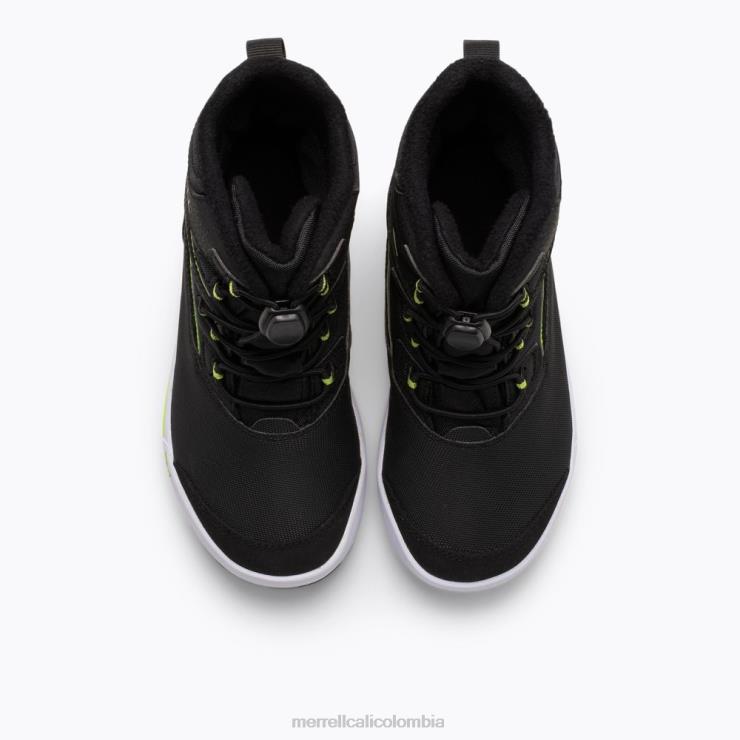 82LP61480 negro/gris/verde niños Merrell Bota banco de nieve 3.0 (mk265035k) zapatos