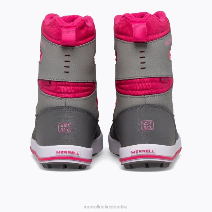 82LP61481 gris/baya niños Merrell Bota banco de nieve 3.0 (mk165187k) zapatos